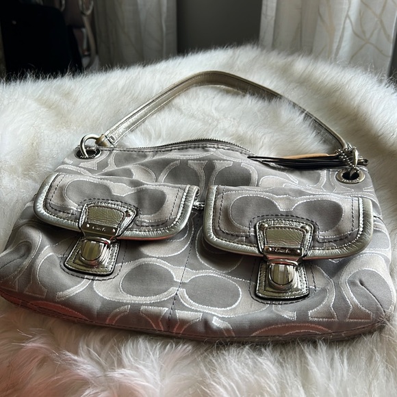 Coach Handbags - Silver coach handbag